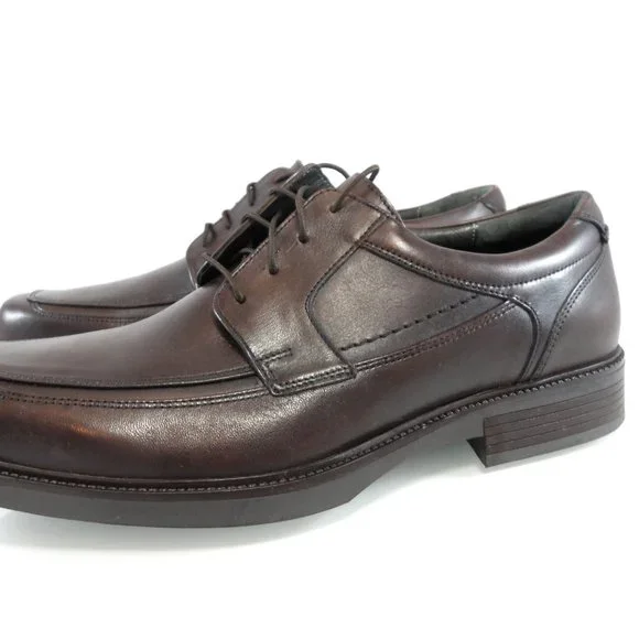 🎁FATHERS DAY Johnston & Murphy Norwell Moc Lace-up Mahogany Leather Oxford 9 - Picture 3 of 9